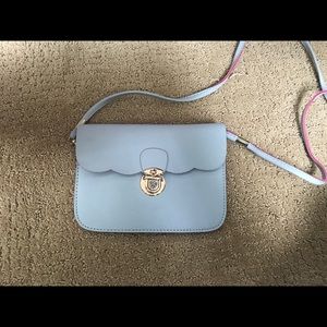 Baby blue purse